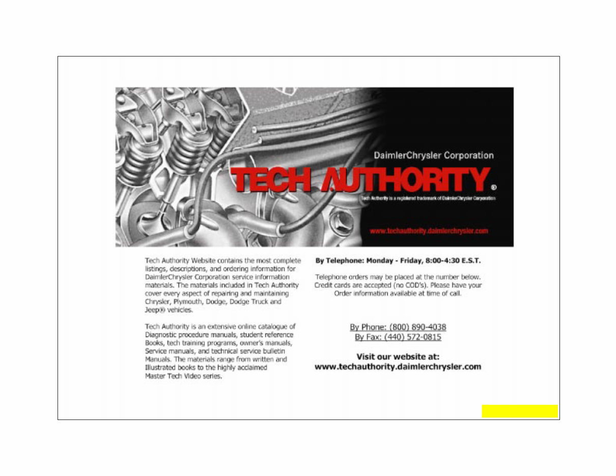 2007 Dodge Caliber Body Repair Manual preview img 10