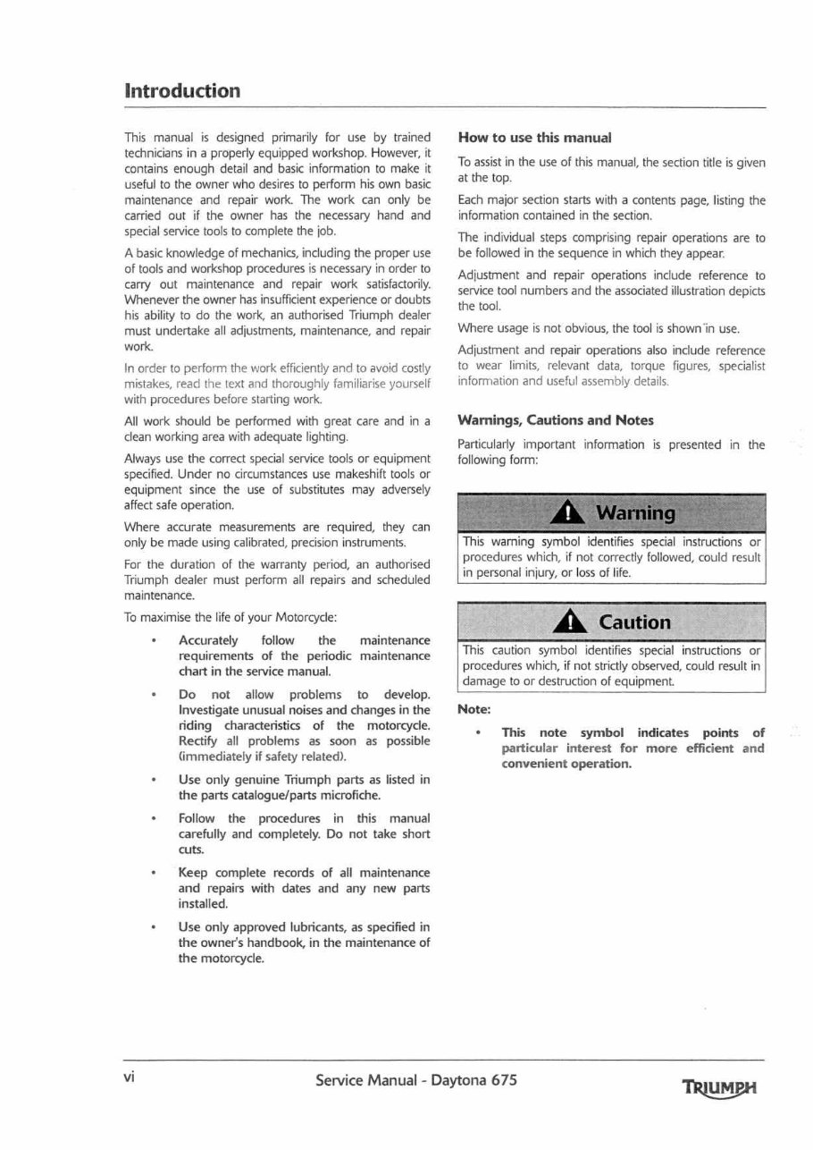 2006-2011 Triumph Daytona 675 Service Repair Manual preview img 6