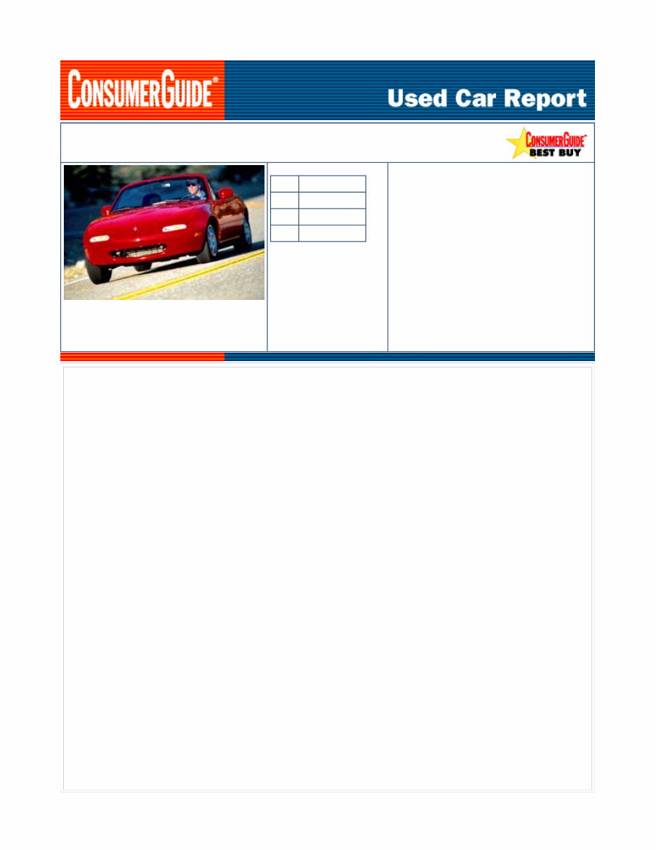 Mazda MX-5 Miata Workshop and Part Manual preview img 1