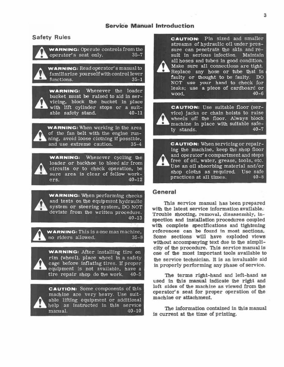 Case 580C TLB Tractor Service Manual, Owners & Parts Catalog -3- Manuals - preview img 4