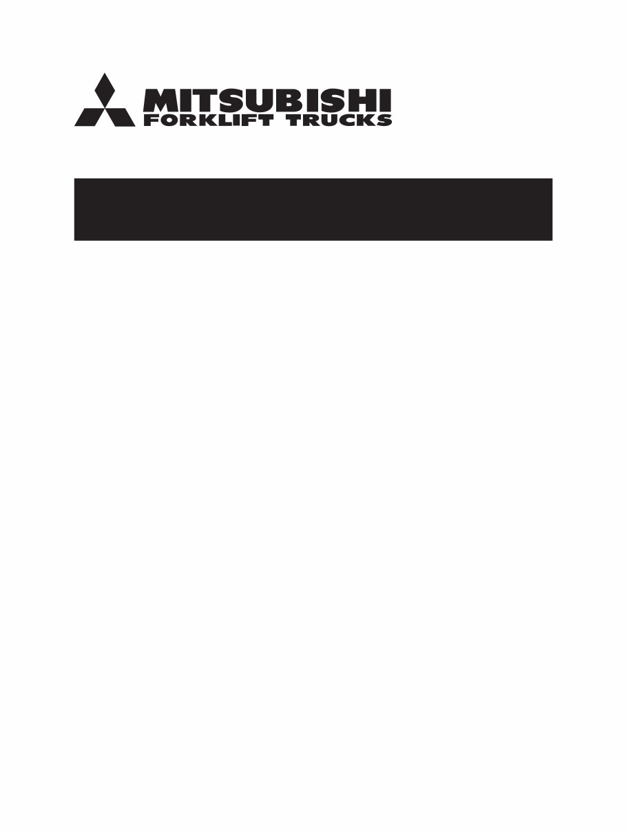Mitsubishi Forklift Trucks FD15N, FD18N, FD20CN Service Repair Manual preview img 1