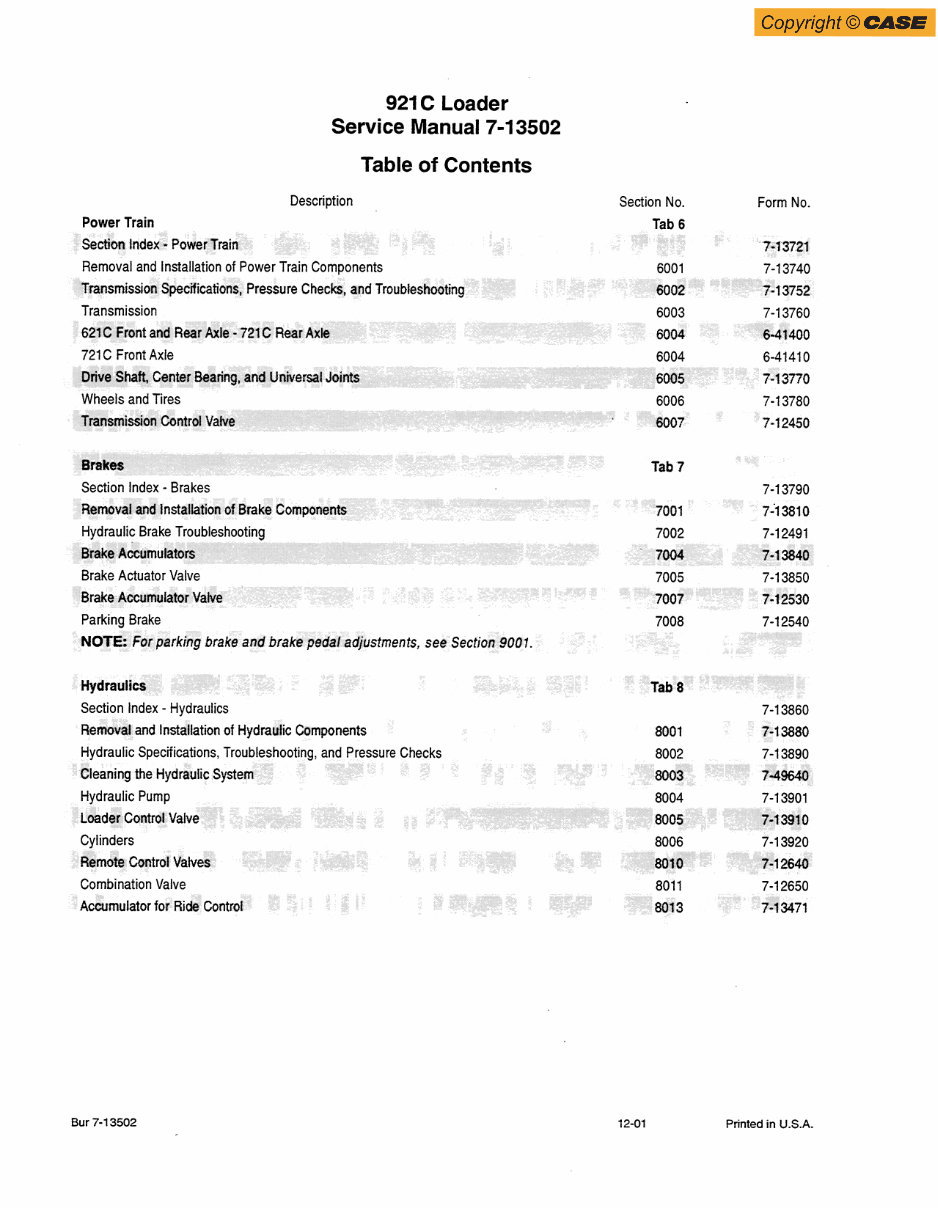 Case 921C Wheel Loader Complete Workshop Service Repair Manual preview img 2
