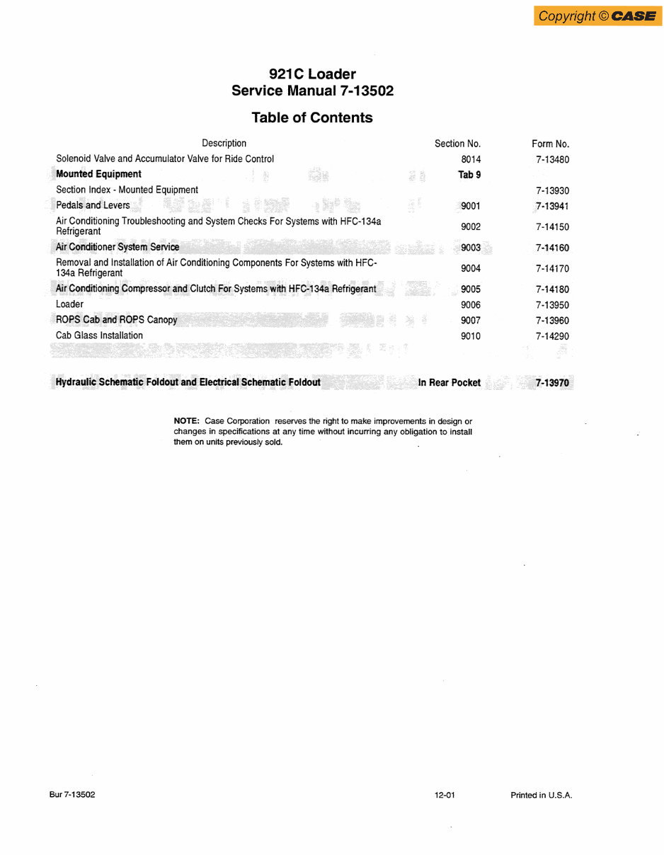 Case 921C Wheel Loader Complete Workshop Service Repair Manual preview img 3