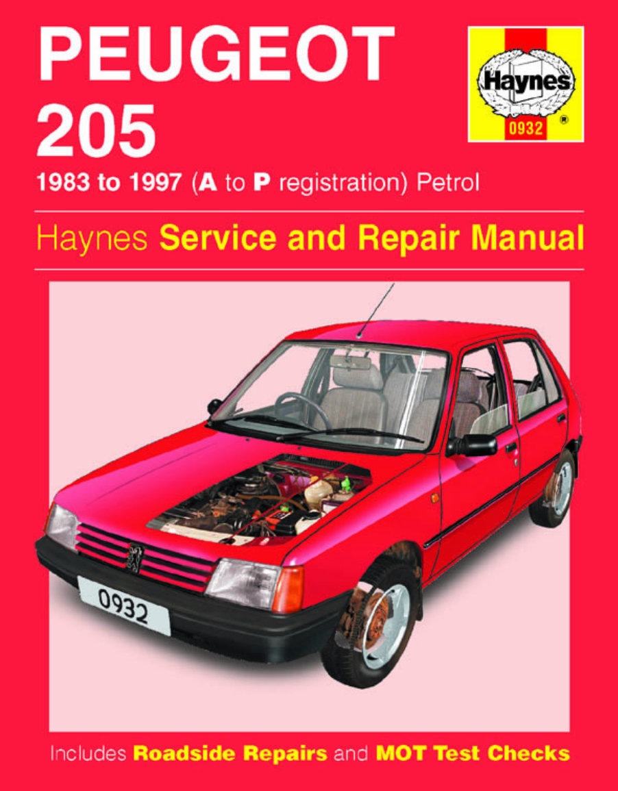 Peugeot 205 Service Manual | eManualOnline