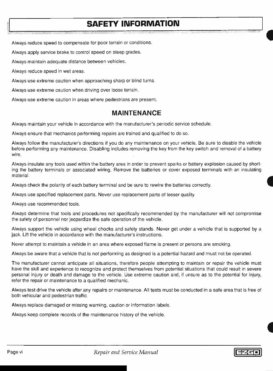 EZ-GO Freedom & PDS Freedom Complete Workshop Service Repair Manual 2001 2002 2003 2004 2005 2006 preview img 6