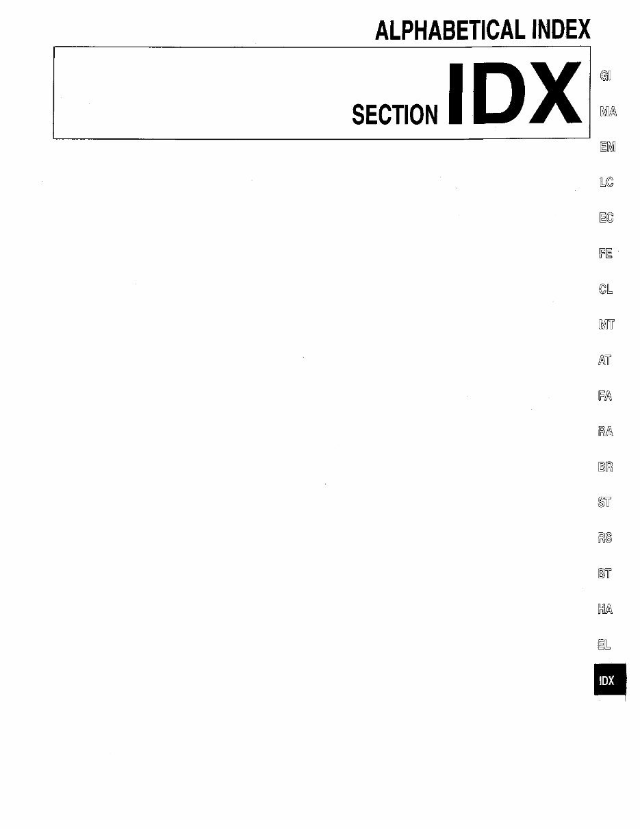 1999 Nissan Maxima Service & Repair Manual preview img 1