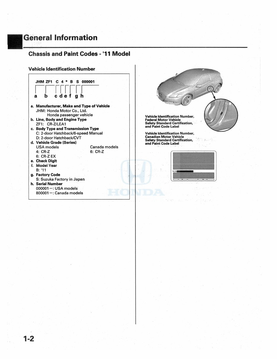 2014 Honda CR-Z Repair Manual preview img 4