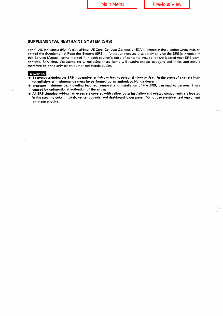 1992-1995 Honda Civic Service & Repair Manual preview img 2