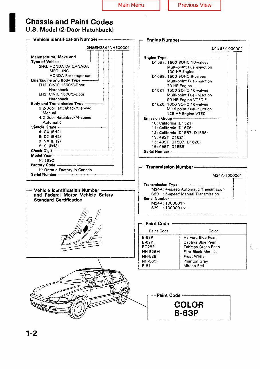 1992-1995 Honda Civic Service & Repair Manual preview img 4