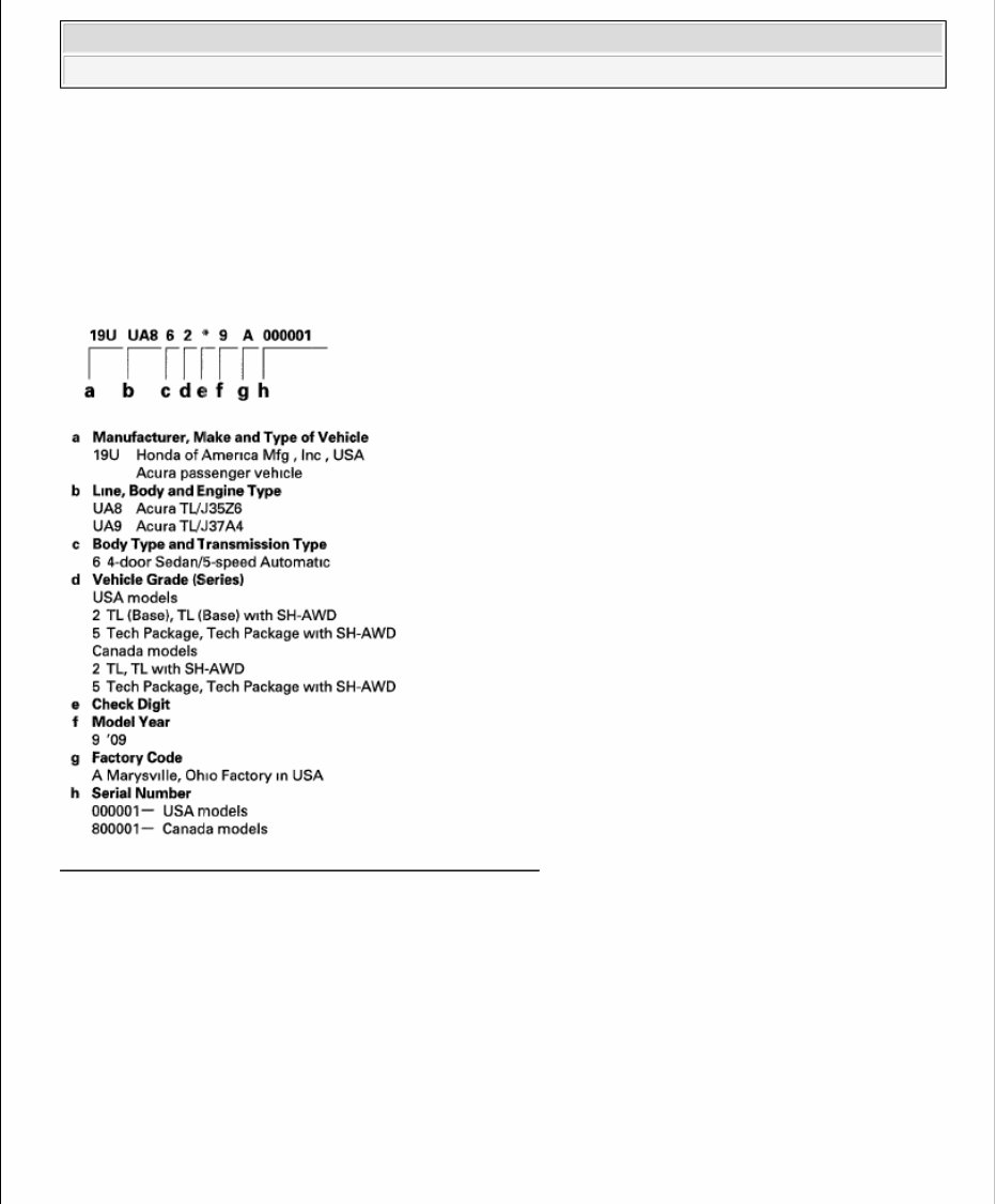 2009 Acura TL Service & Repair Manual preview img 1
