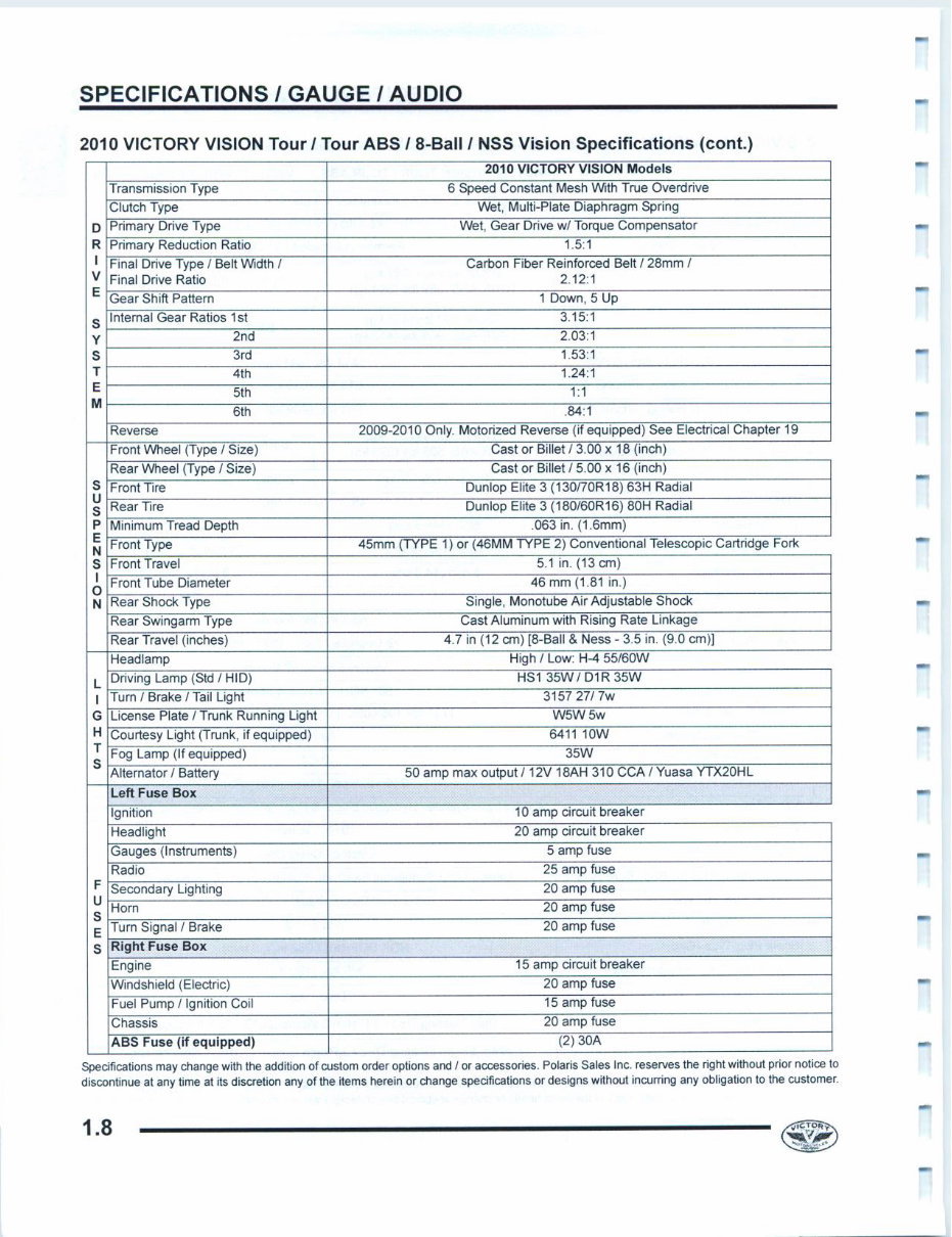 2008-2010 Victory Vision Service manual preview img 9