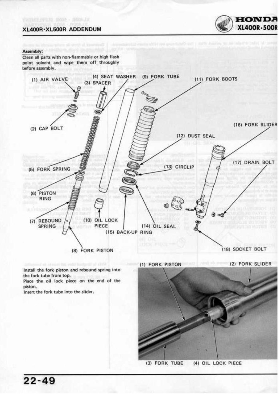 1982 HONDA XL400R & XL500R Service Repair Manual !!! preview img 5