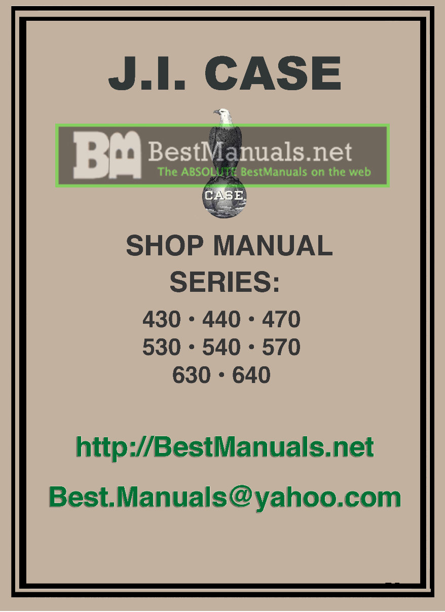 1956-1960 Case 430, 440, 470, 530, 540, 570, 630, 640 Tractor Service & Repair Manual preview img 1