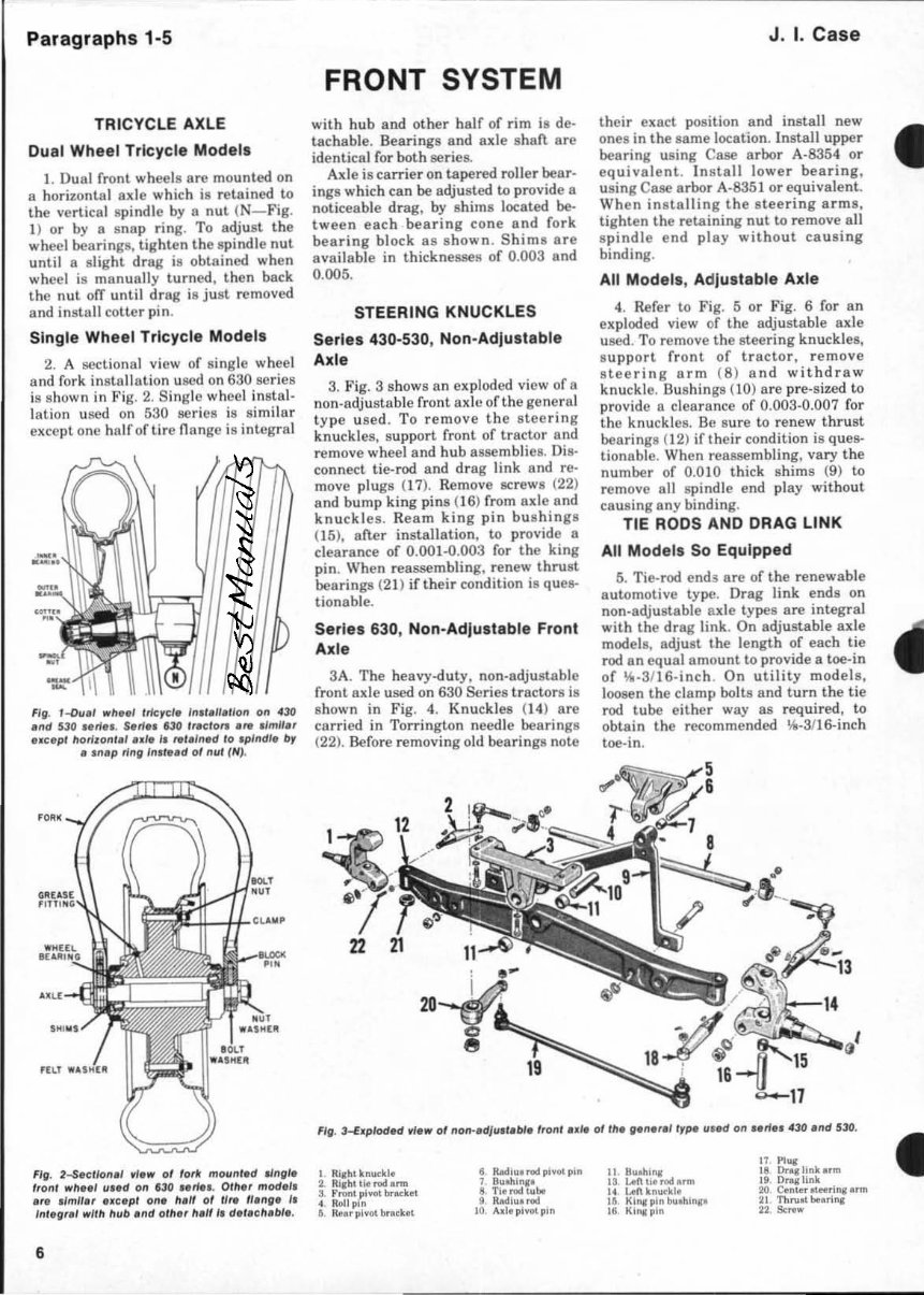 1956-1960 Case 430, 440, 470, 530, 540, 570, 630, 640 Tractor Service & Repair Manual preview img 6