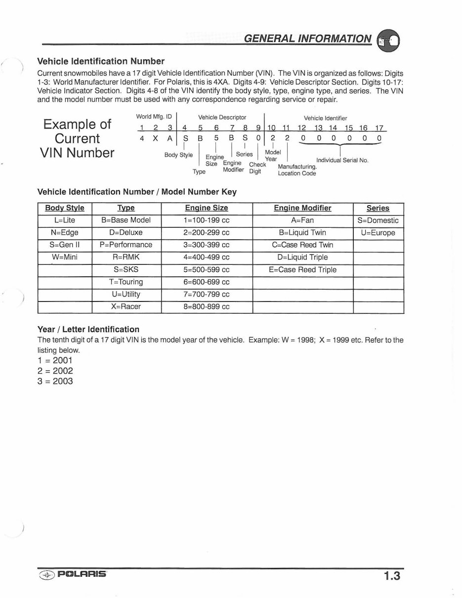 2002 POLARIS INDY 600 XC SP EDGE Factory Service & Work Shop Manual preview img 10