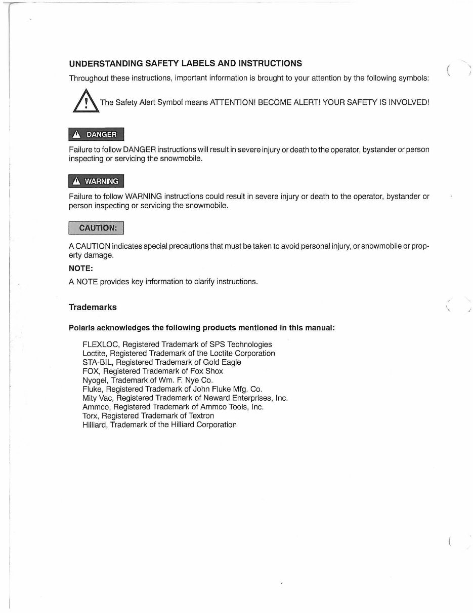 2002 POLARIS INDY 600 XC SP EDGE Factory Service & Work Shop Manual preview img 3