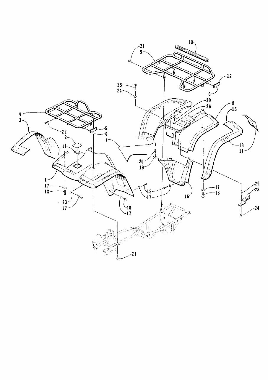 ARCTIC CAT 400 500 4X4 ATV Parts Manual Catalog 1999 preview img 3