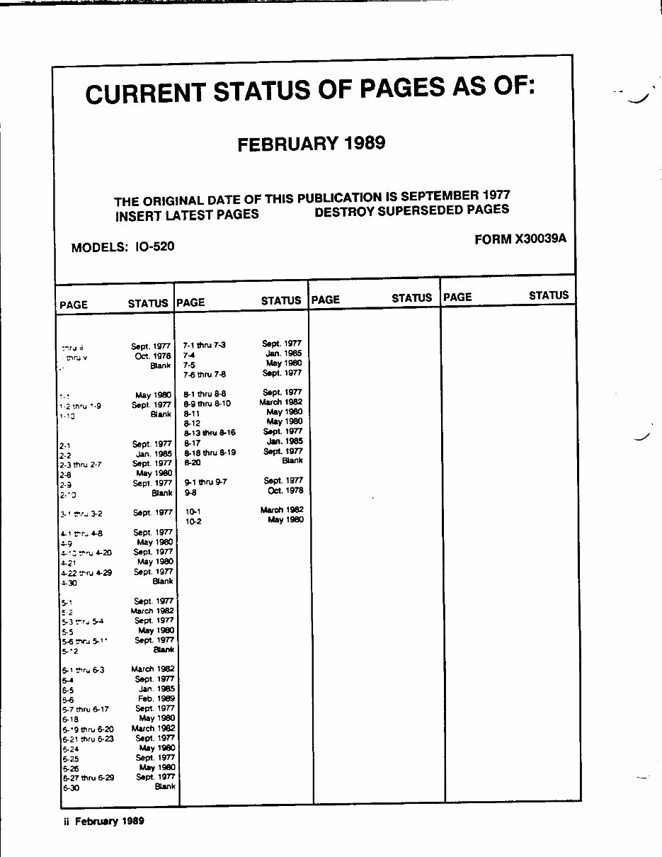 Continental IO-520 aircraft engine overhaul manual preview img 2