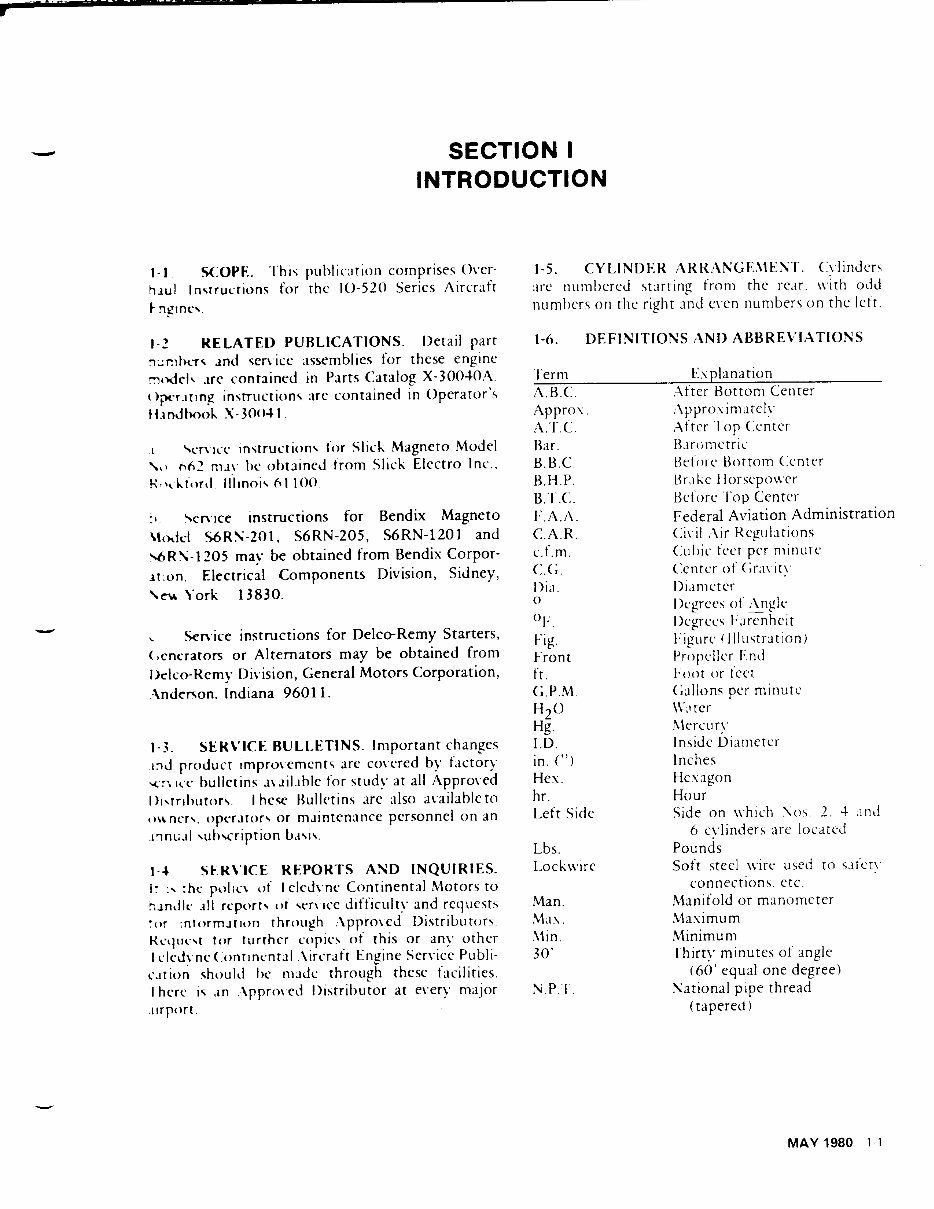 Continental IO-520 aircraft engine overhaul manual preview img 8