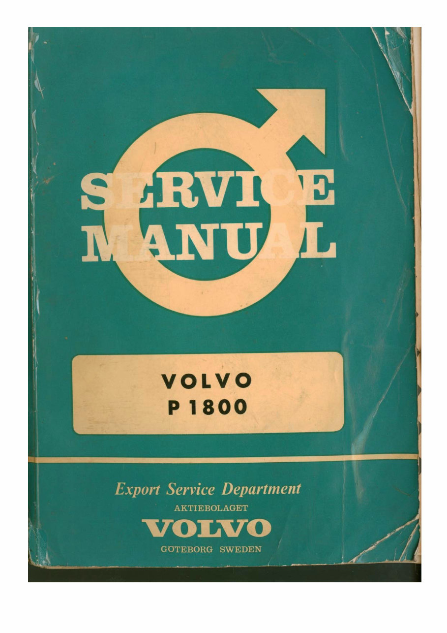 Volvo P1800 Full Service Repair Manual preview img 1