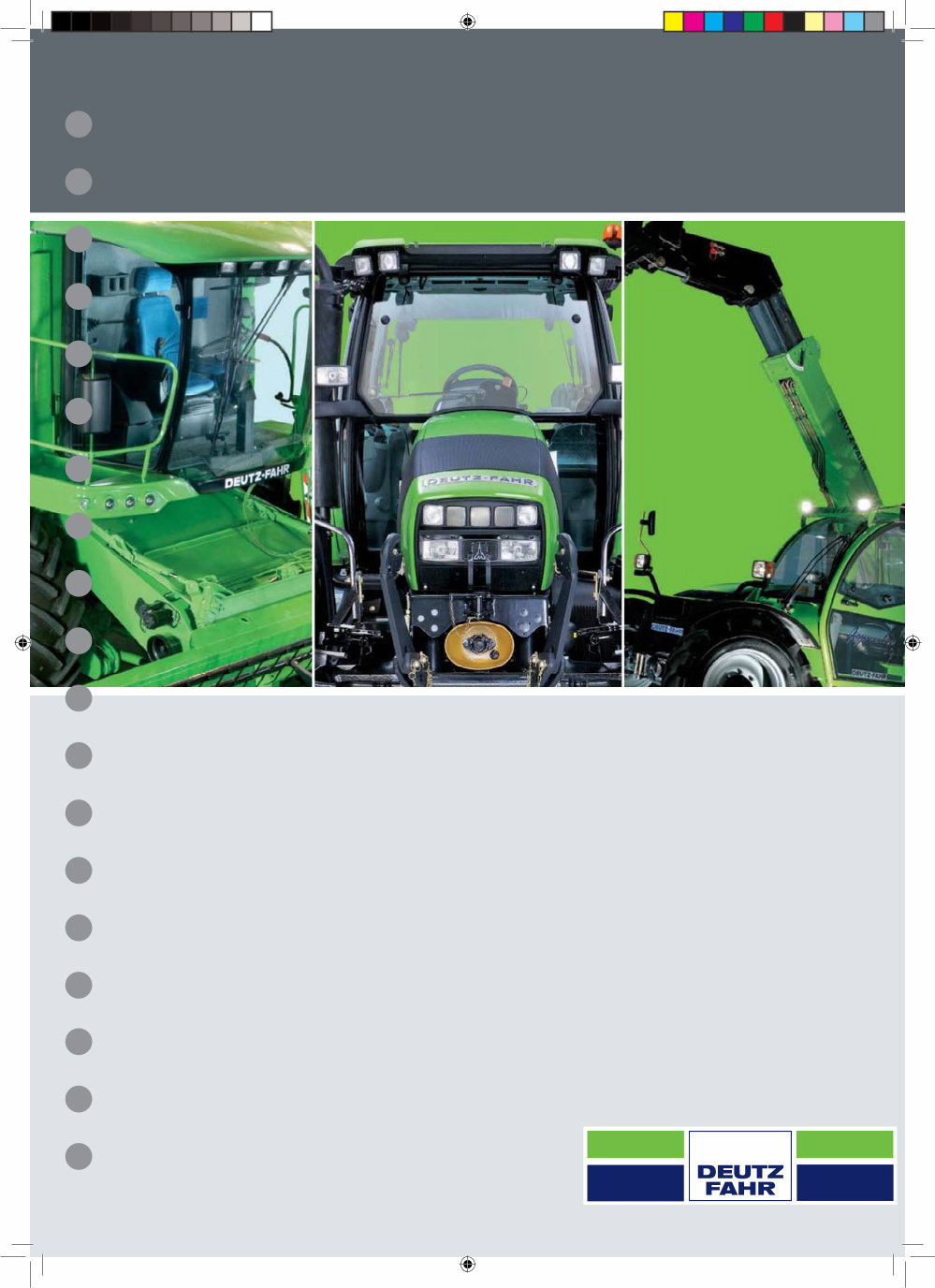 DEUTZ FAHR Tractor AGROFARM 85 100 Workshop Service Manual preview img 1