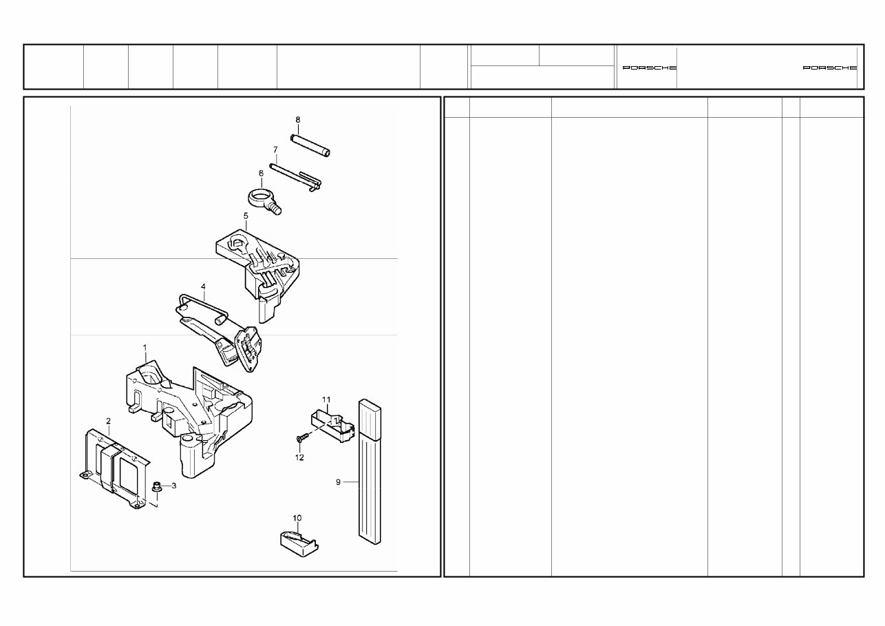 PORSCHE CAYENNE Replacement Parts Manual 2003-2006 preview img 1