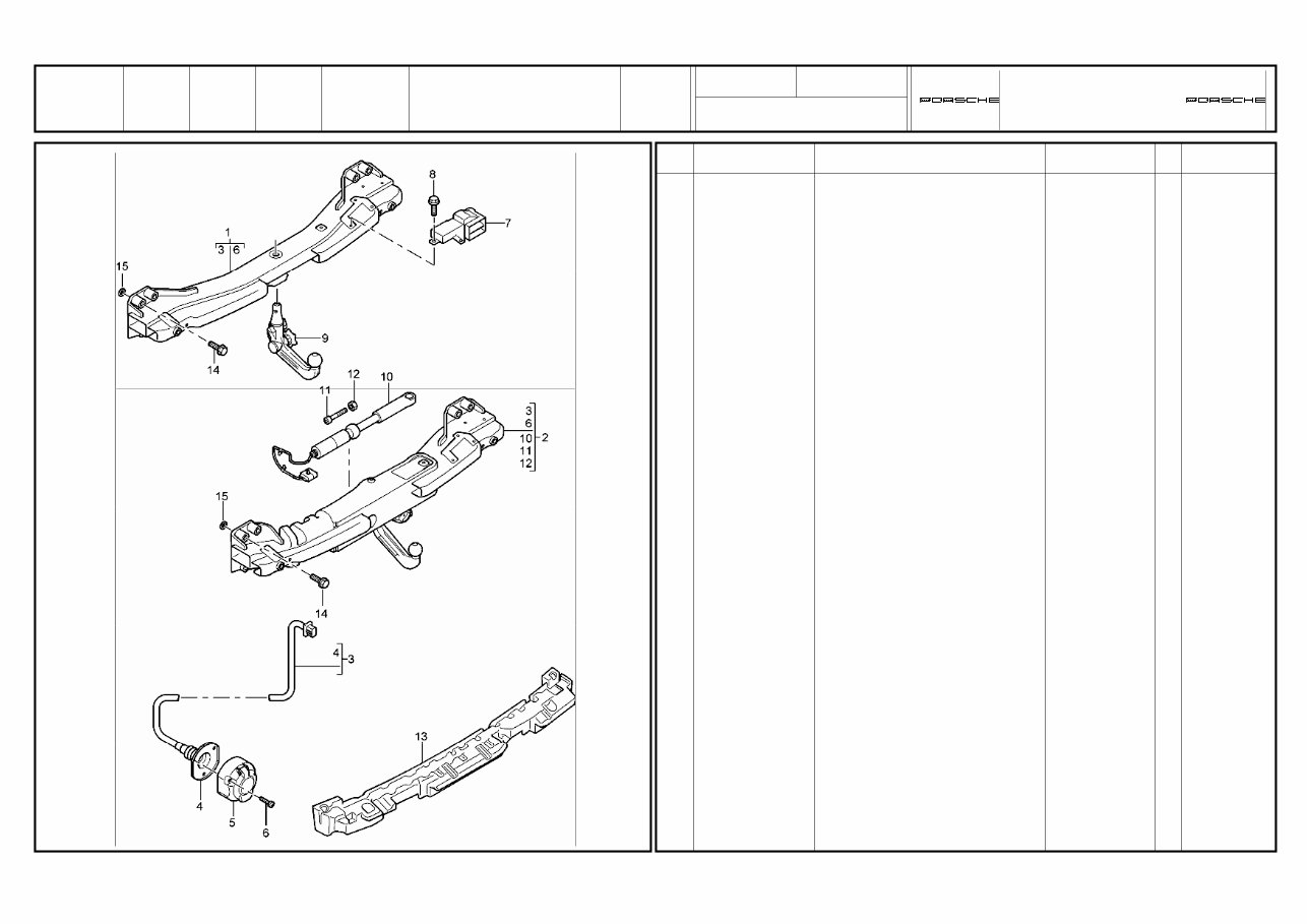 PORSCHE CAYENNE Replacement Parts Manual 2003-2006 preview img 5