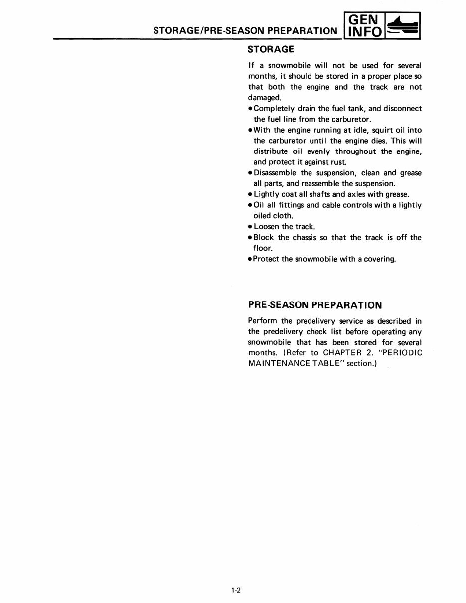 1990 Yamaha Ovation LE (Elec. Start) Service & Repair Manual preview img 5