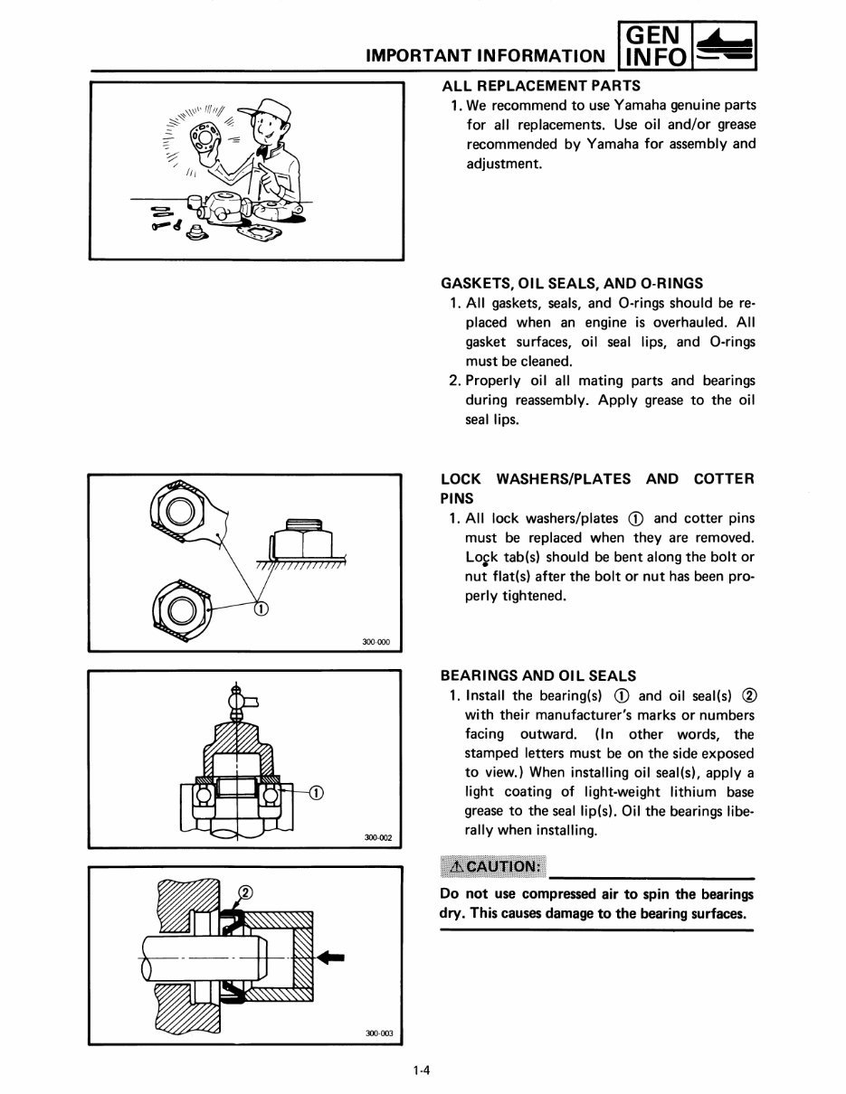 1990 Yamaha Ovation LE (Elec. Start) Service & Repair Manual preview img 7