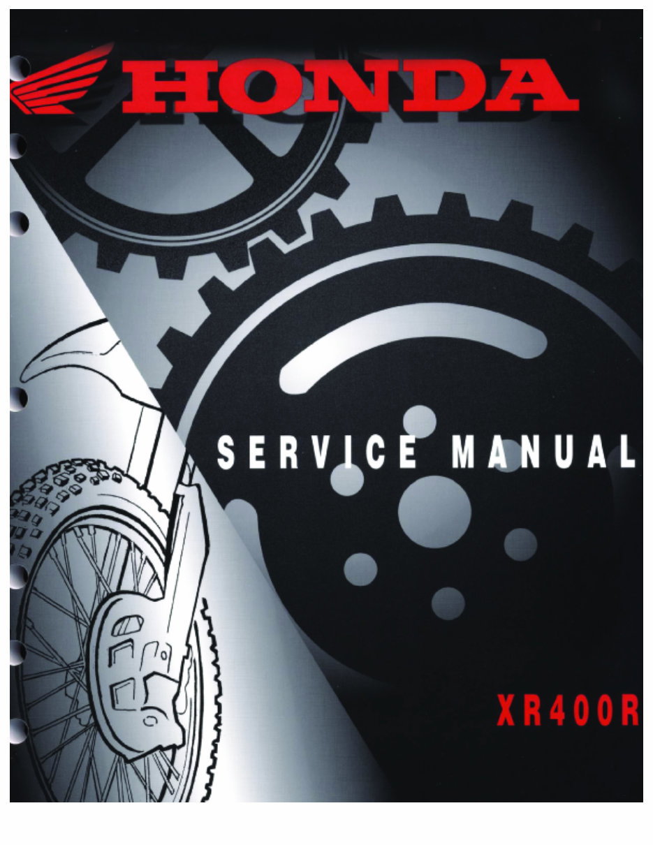 1995-2004 Honda XR 400 400R Service & Repair Manual preview img 1