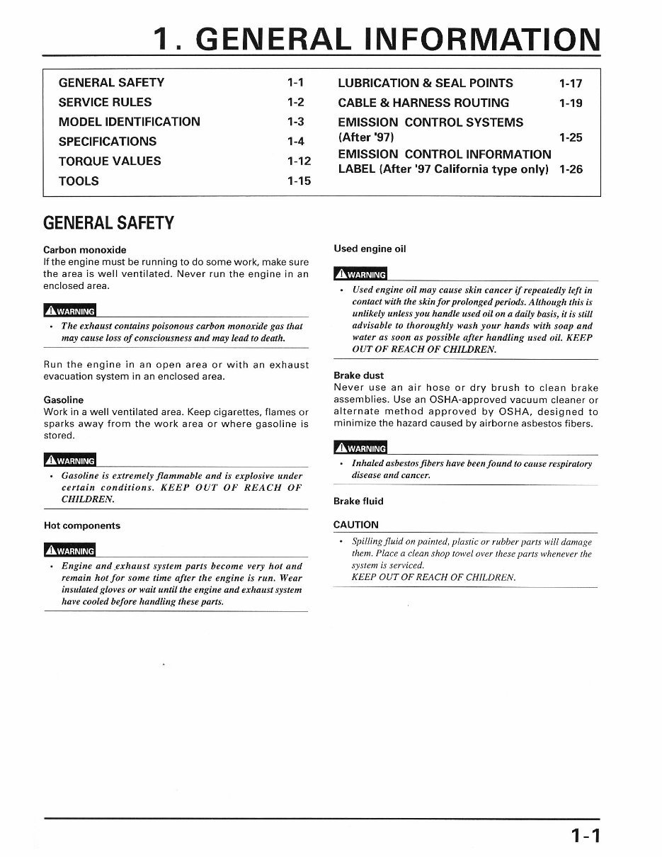 1995-2004 Honda XR 400 400R Service & Repair Manual preview img 5