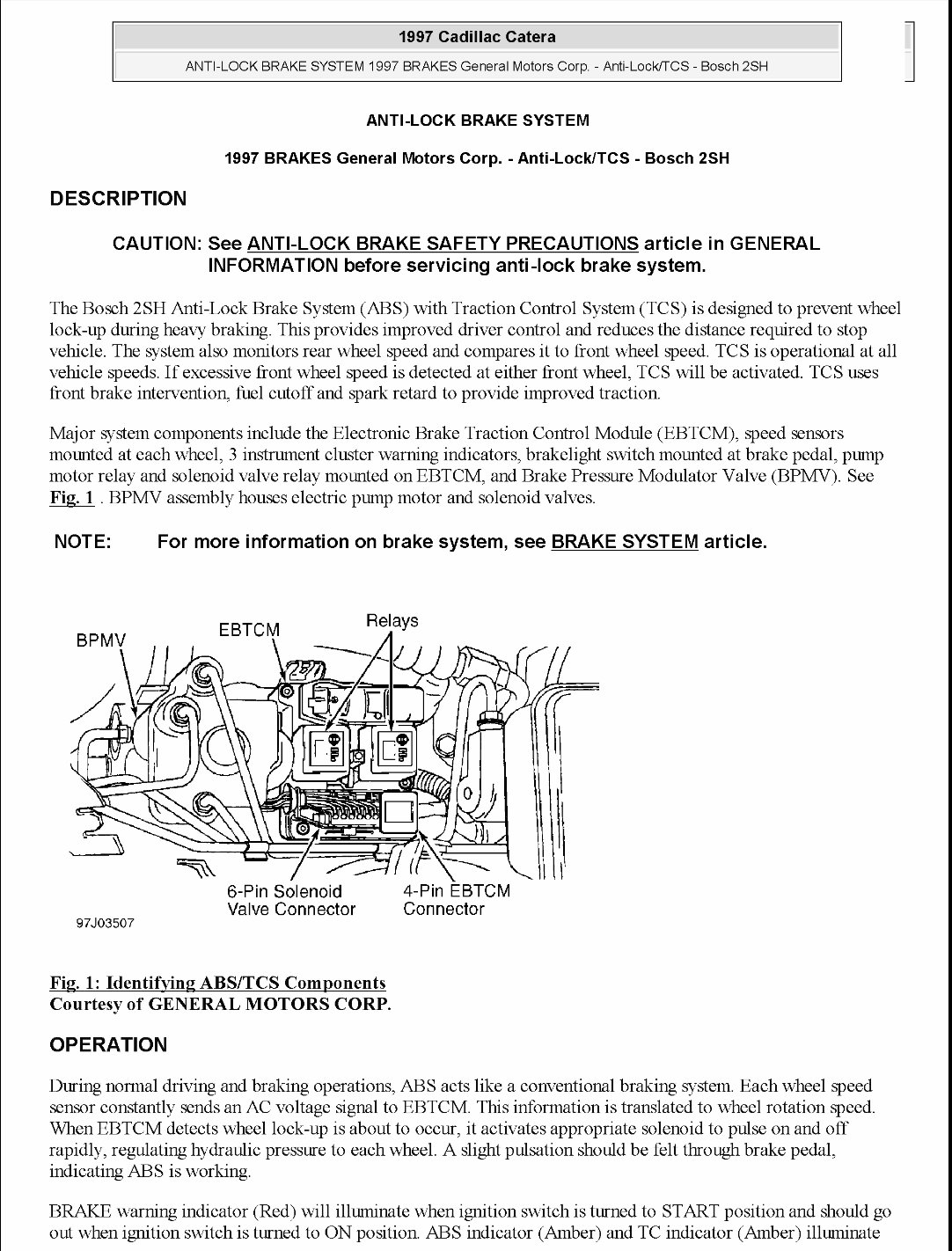 1997-2001 Cadillac Catera Service & Repair Manual preview img 1
