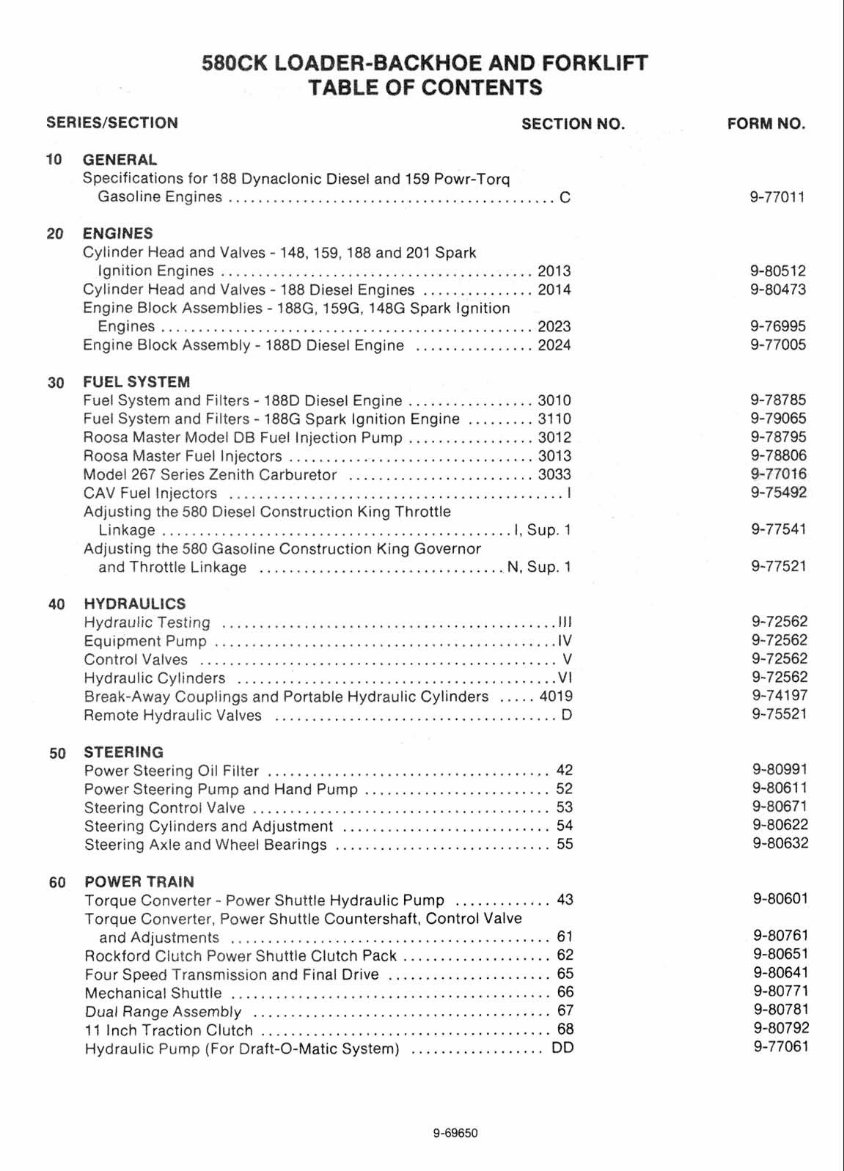 1966-1971 Case 580CK Construction King 580 CK TLB Tractor Service & Repair Manual preview img 2