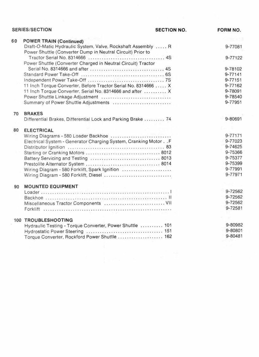 1966-1971 Case 580CK Construction King 580 CK TLB Tractor Service & Repair Manual preview img 3