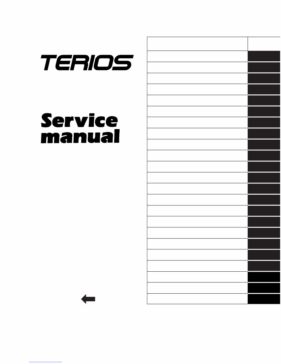 1997-1999 Daihatsu Terios J100 Workshop Service Repair Manual preview img 1