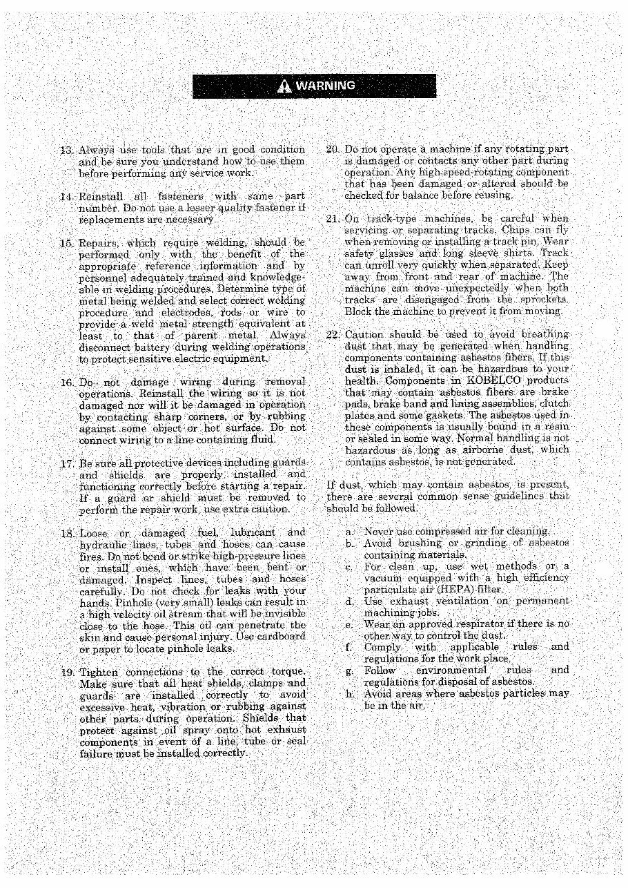 Kobelco SK235SR, SK235SRLC Hydraulic Crawler Excavator Service Repair Manual (YF01-00101, YU01-00101) preview img 4