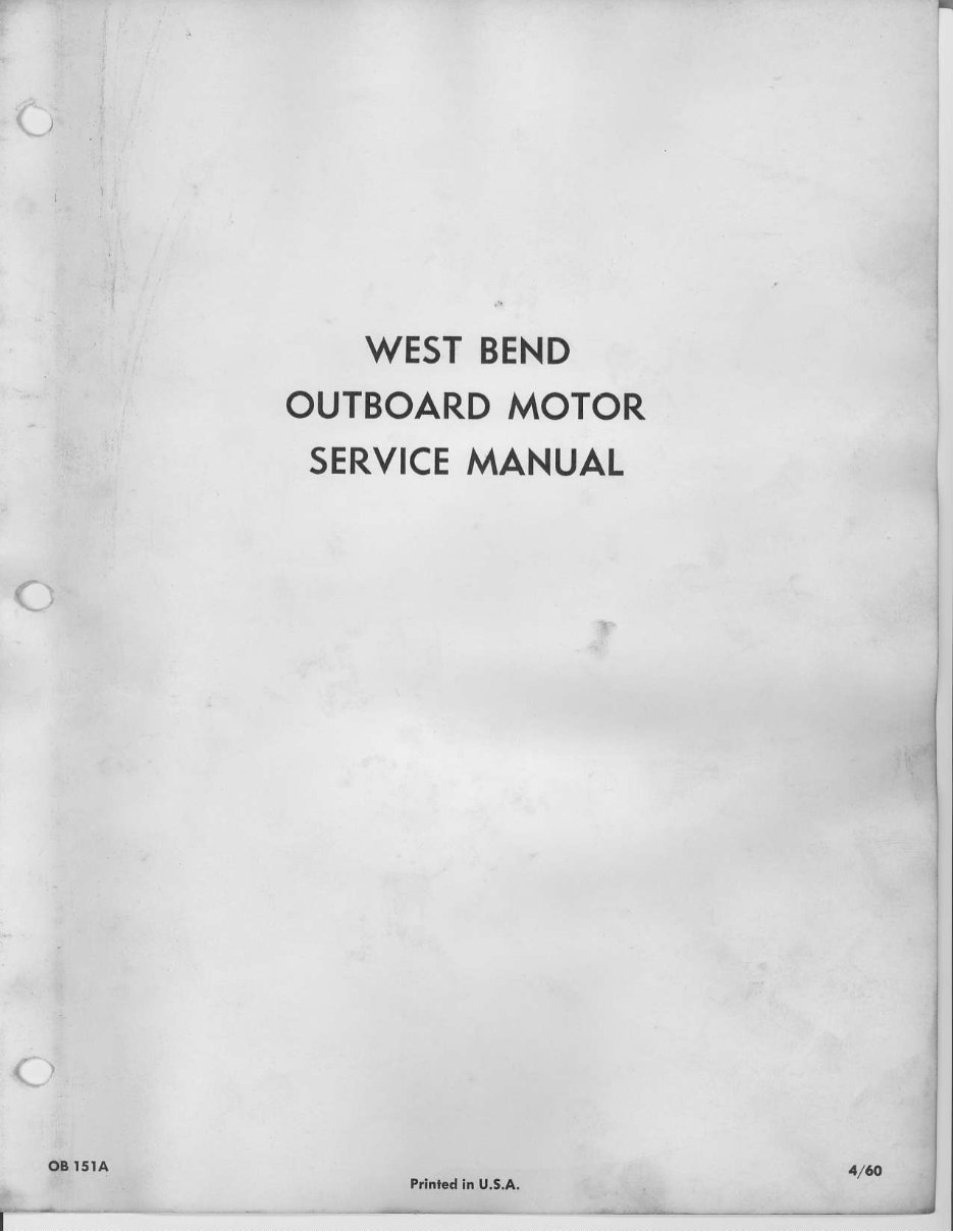 West Bend Elgin outboard motor service repair manual preview img 2