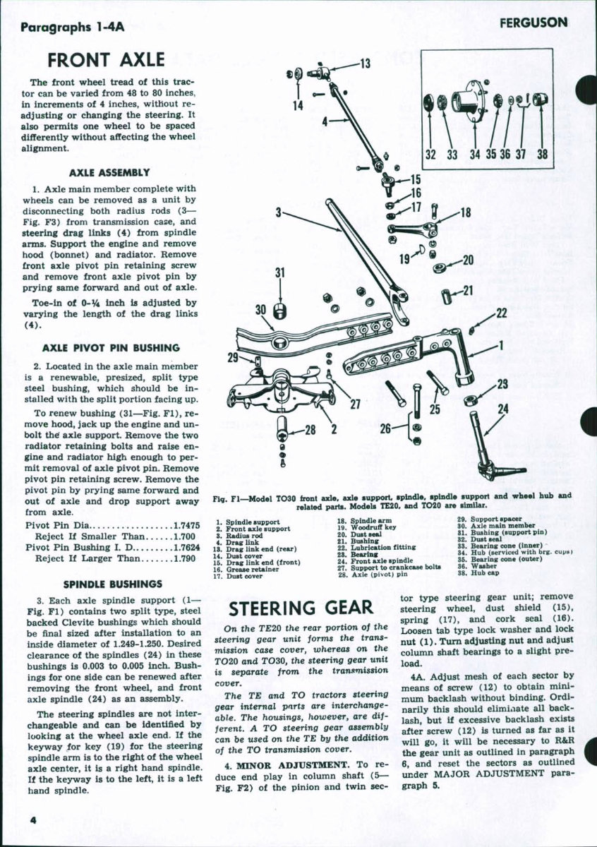 Ferguson TO30 Tractor Workshop Service Manual for Repair preview img 3