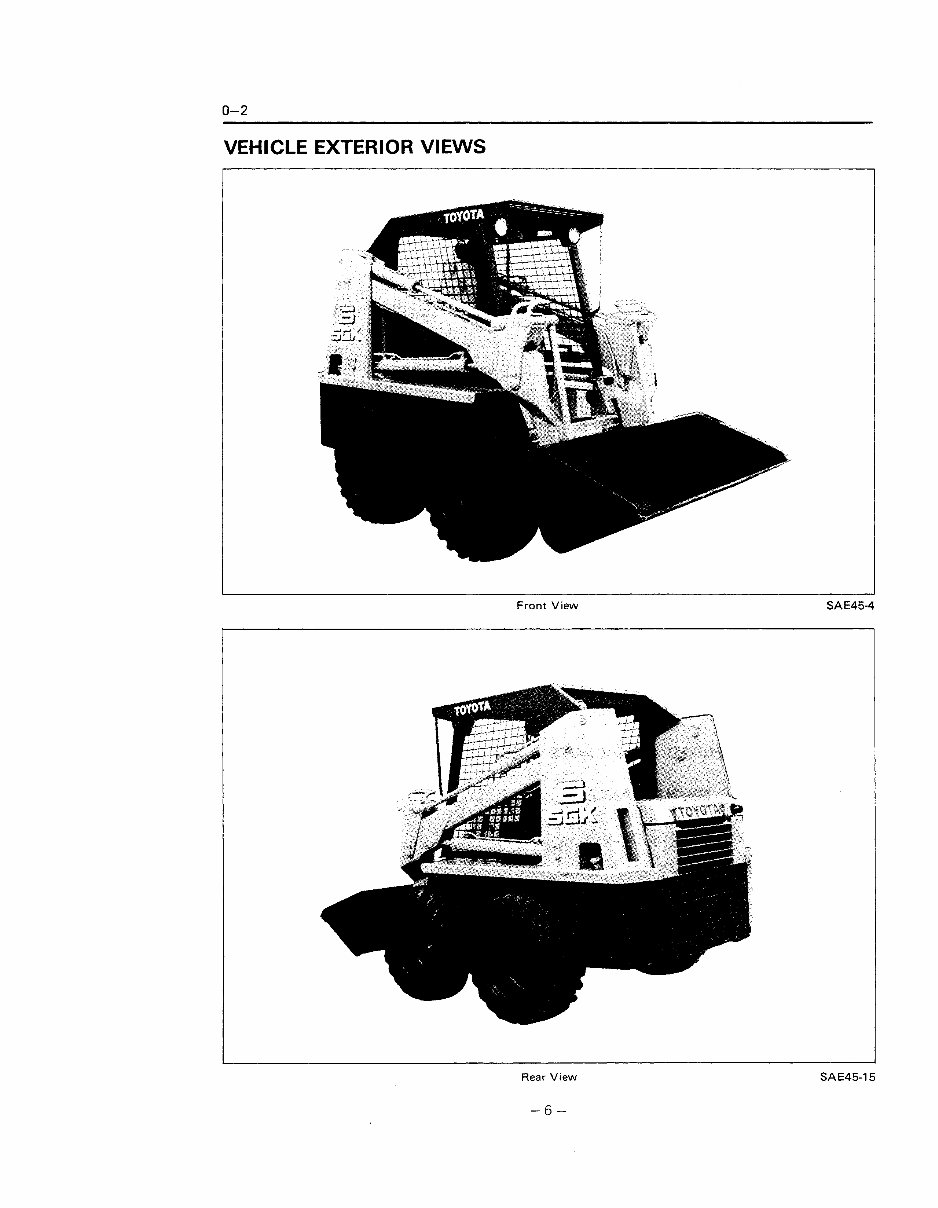 Toyota 2SDK6 Skid Steer Loader Workshop Service Manual preview img 6