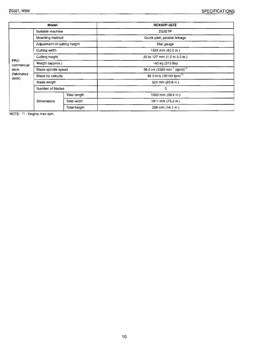 Kubota ZG327 Zero Turn Mower Service Repair Workshop Manual preview img 10