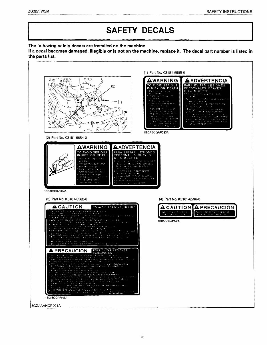 Kubota ZG327 Zero Turn Mower Service Repair Workshop Manual preview img 5