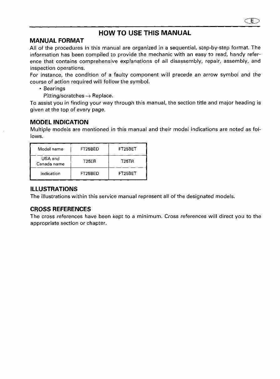 2000-2005 Yamaha T25 25HP 4-Stroke High Thrust Outboard Repair Manual preview img 4