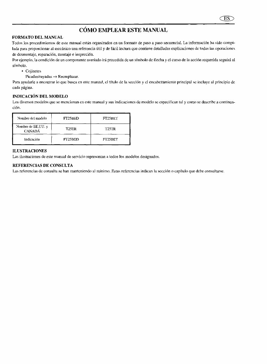 2000-2005 Yamaha T25 25HP 4-Stroke High Thrust Outboard Repair Manual preview img 7