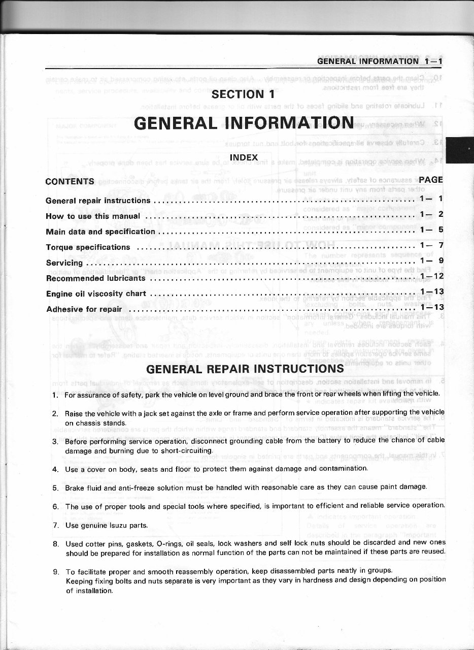 1981-1993 Chevrolet LUV Service & Repair Manual preview img 3