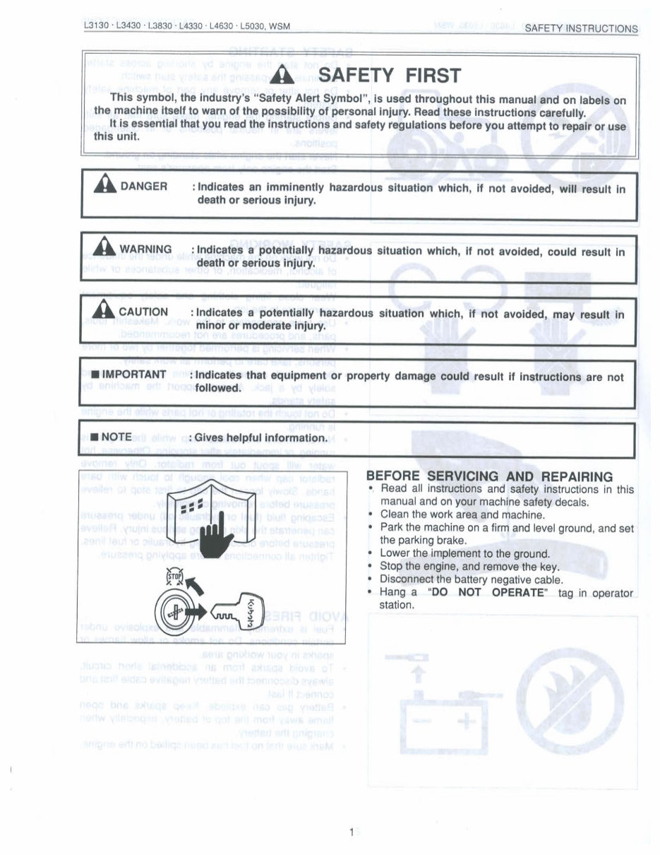 Kubota L3830 Tractor Workshop Service Manual for Repair preview img 3