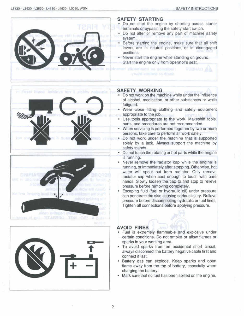 Kubota L3830 Tractor Workshop Service Manual for Repair preview img 4