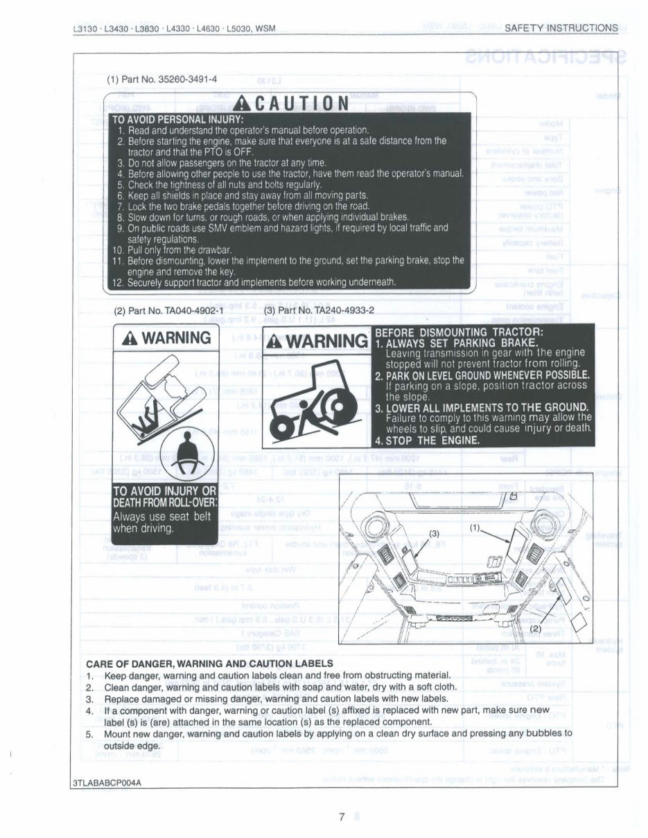 Kubota L3830 Tractor Workshop Service Manual for Repair preview img 9
