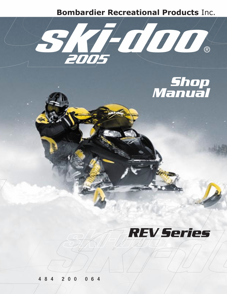2005 SKI DOO EXPEDITION TUV 600 HO SDI Factory Service & Work Shop Manual preview img 1