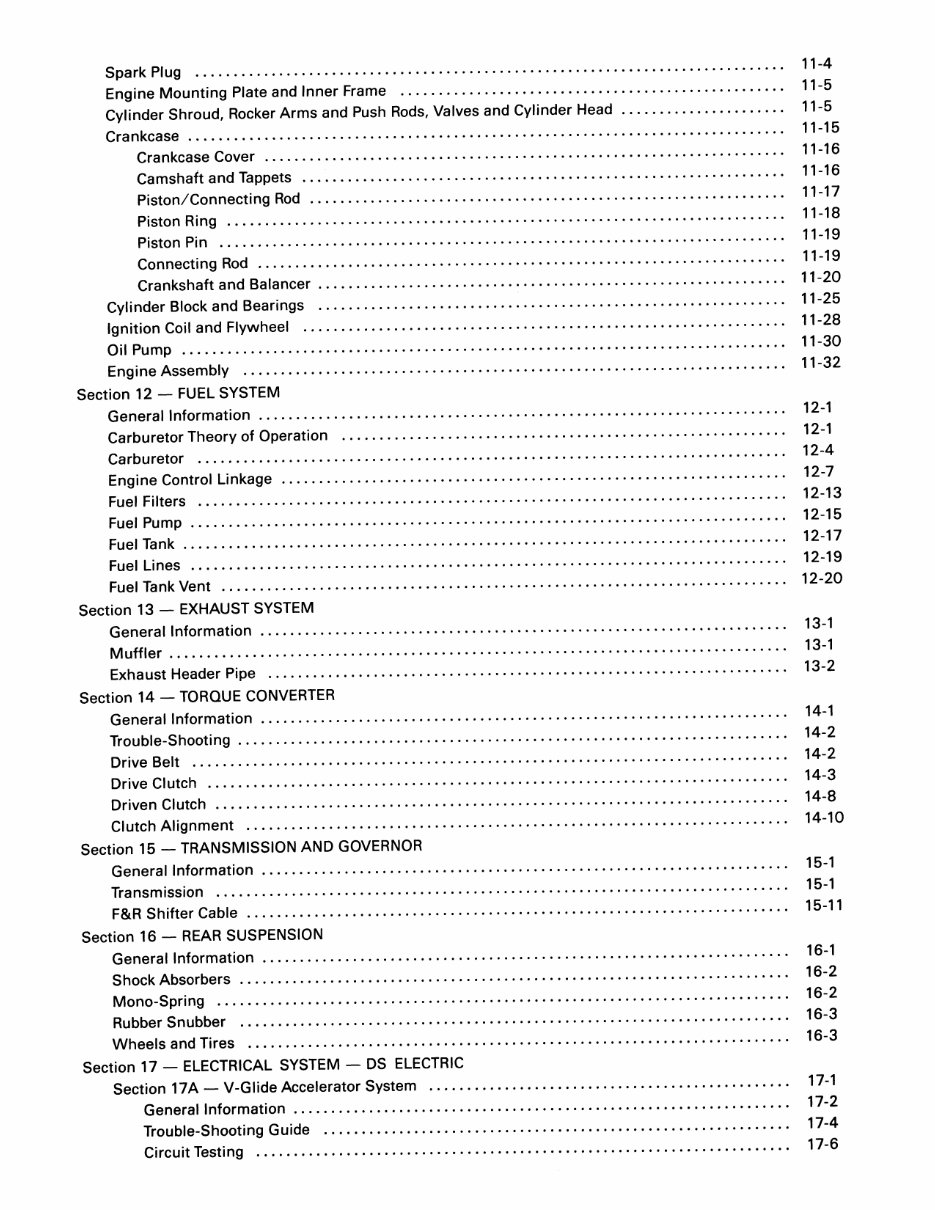 1992 Club Car DS Gasoline And Electric Vehicle Repair preview img 7