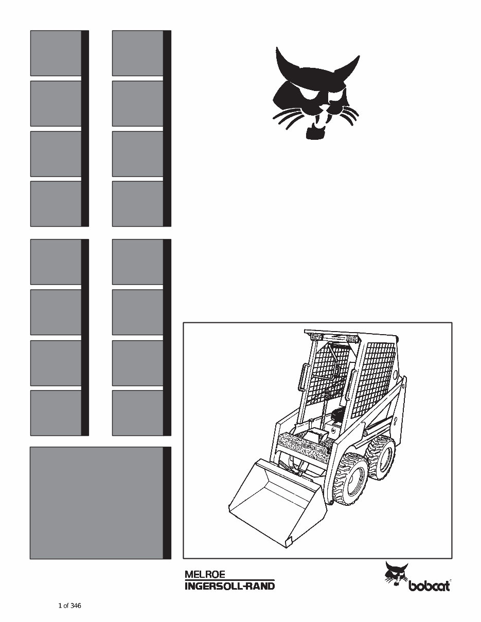 Bobcat 440 / 443 / 443B Skid Steer Loader Service & Repair Manual preview img 1
